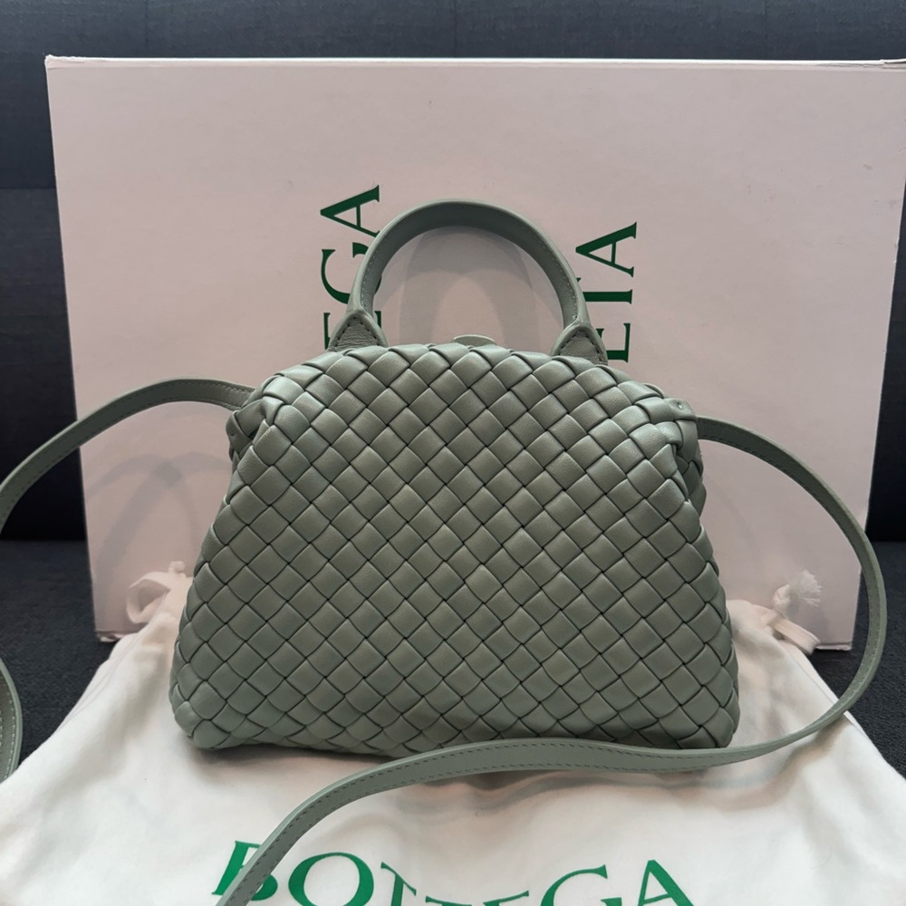 Bottega Veneta Sage Green Intrecciato mini handle bag - Picture 6 of 6